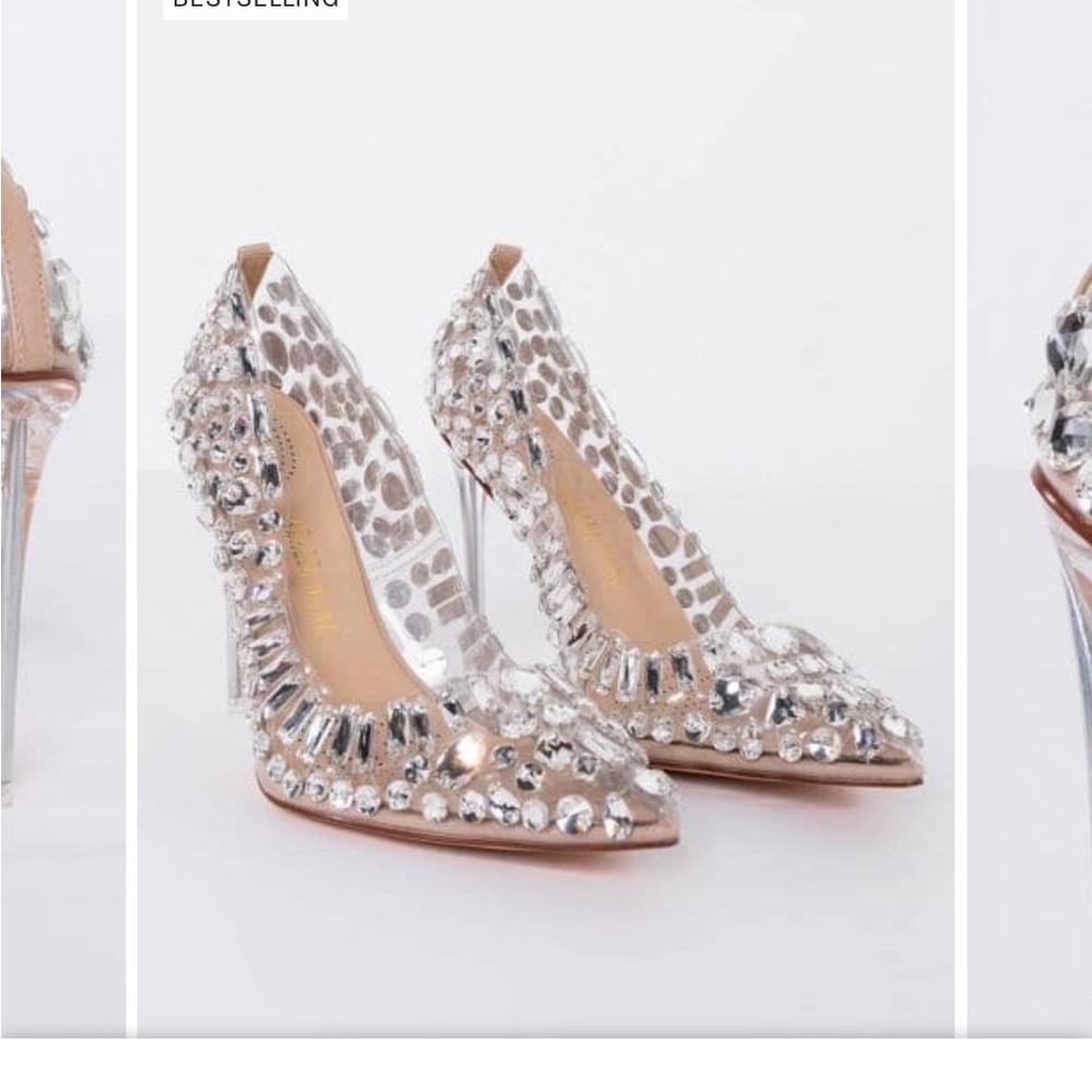 Azalea wang Bonnie glass heel- size 7
